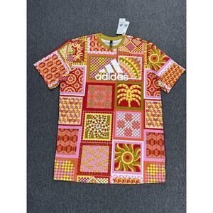 Adidas‎ Farm Rio Womens Dress Large Solar Kaleidoscope Crew Shirt Dress Shift